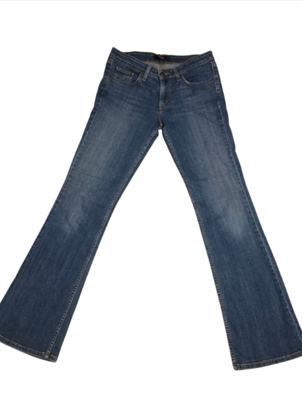 Levi’s 518 Superlow Flare Jeans Women’s 9 Long Blue Low Rise Bootcut Y2K